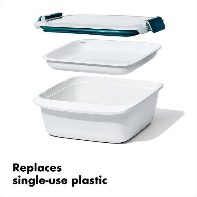 OXO Good Grips Prep & Go 6.3 Cups Salad Container, Leakproof Food Storage - 11301500G