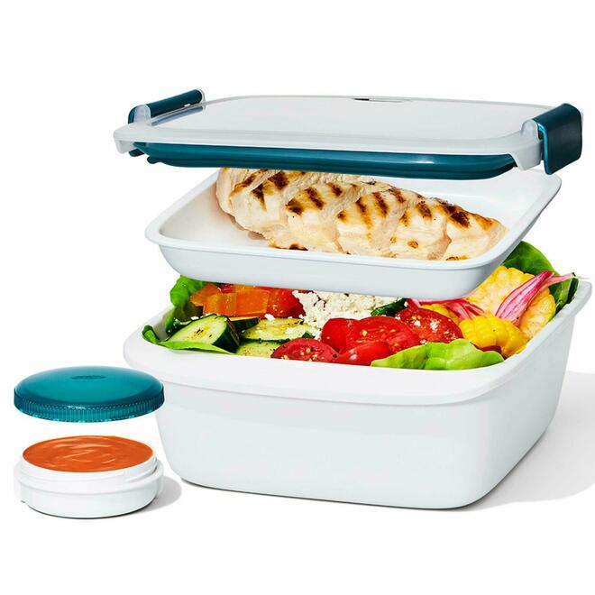 OXO Good Grips Prep & Go 6.3 Cups Salad Container, Leakproof Food Storage - 11301500G