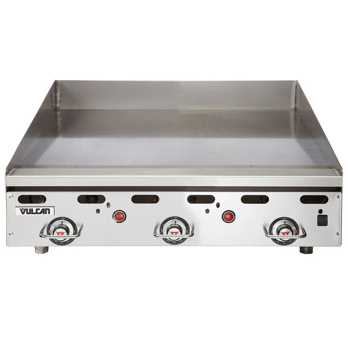 Vulcan MSA36 36" Natural Gas Griddle with Snap Action Thermostatic Control - 81,000 BTU (Used)  + Equipment Stand - Kitchen Equipped
