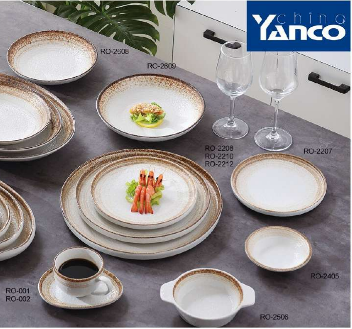Yanco RO-2610 Rockeye-2 Dessert / Soup Plate 10 OZ
