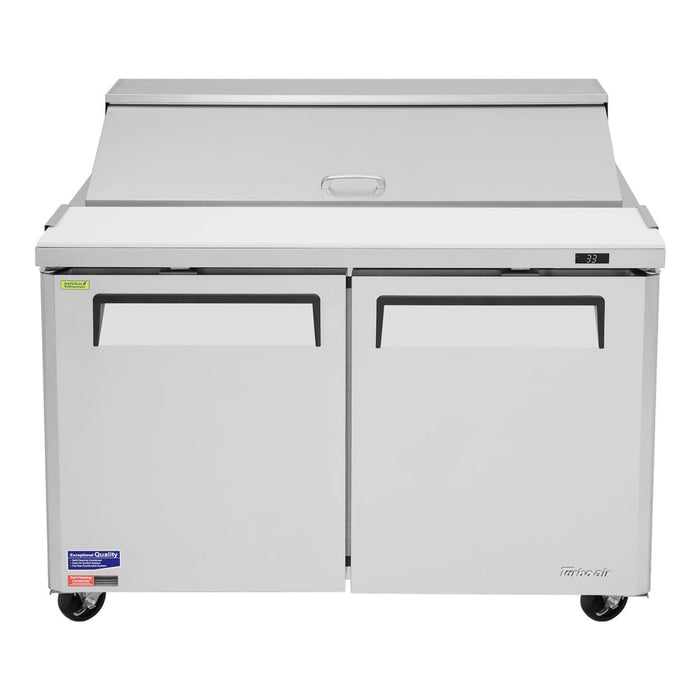 Turbo Air - MST-48-N 48" Sandwich/Salad Prep Table w/ Refrigerated Base, 115v - Kitchen Equipped