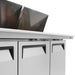 Turbo Air - MST-72-30-N 73" Sandwich/Salad Prep Table w/ Refrigerated Base, 115v - Kitchen Equipped
