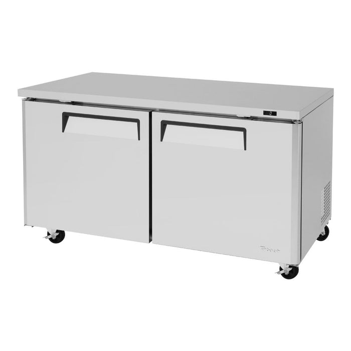 Turbo Air MUF-60-N 60 1/4" W Undercounter Freezer w/ (2) Sections & (2) Doors, 115v - Kitchen Equipped