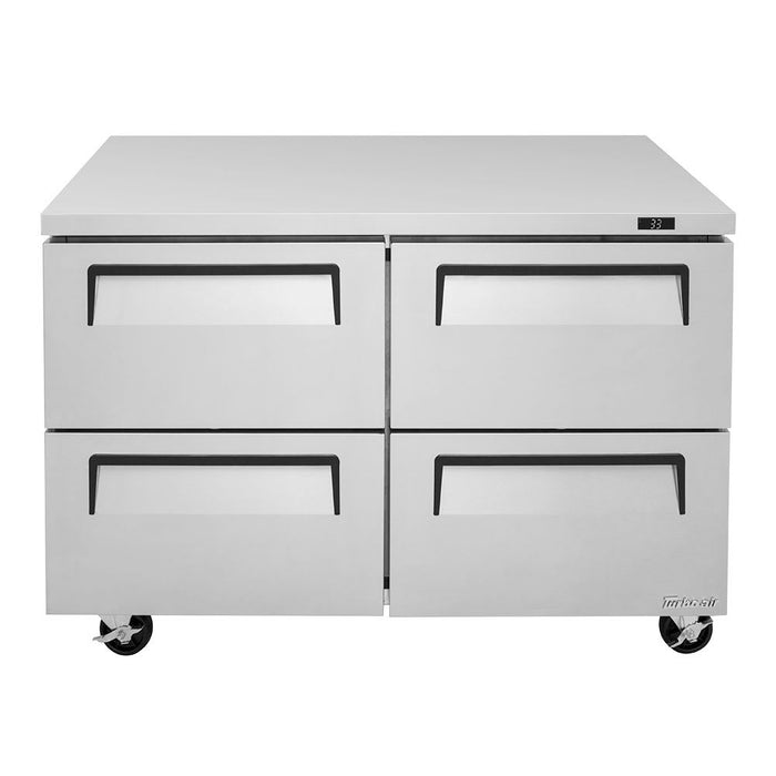 Turbo Air TUR-48SD-D4-N 48 1/4" W Undercounter Refrigerator w/ (2) Sections & (4) Drawers, 115v - Kitchen Equipped