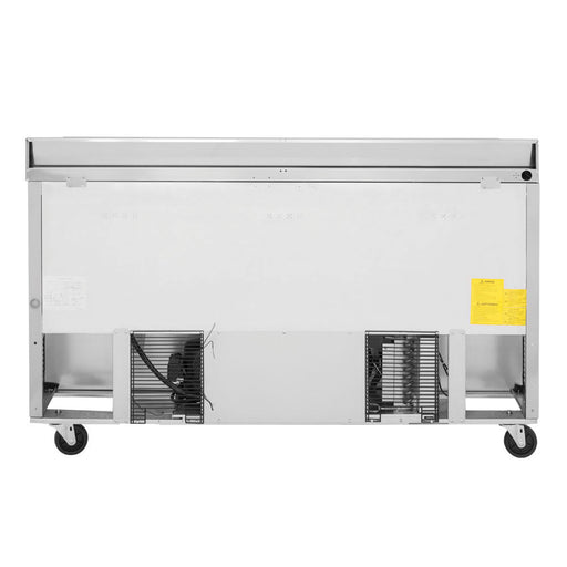 Turbo Air TWR-60SD-N 60 1/4" Worktop Refrigerator w/ (2) Sections & (2) Doors, 115v