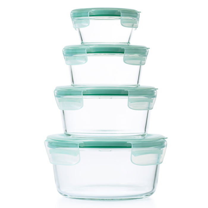 OXO SmartSeal™ 4pc Round Glass Container Set