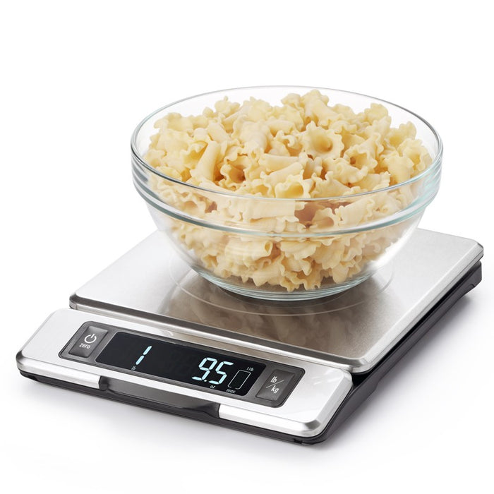 Zuccor 11 lb. Stainless Steel Siena Professional Food Scale - 7.75