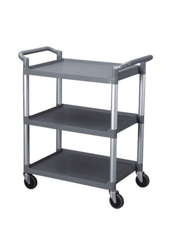 Kitchen Equipped - 12002 TROLLEY 3-TIER SIZE 81.30 X 41.00 X 91.00 CM GREY