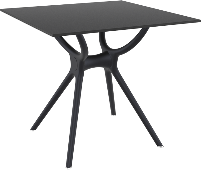 Siesta - AIR - Resin Table - 80x80 cm - BLACK  45-AIR-3232-09