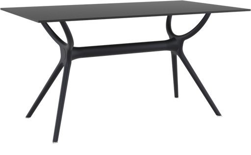AIR - Resin Table - 80x140 cm - BLACK  45-AIR-3255-09