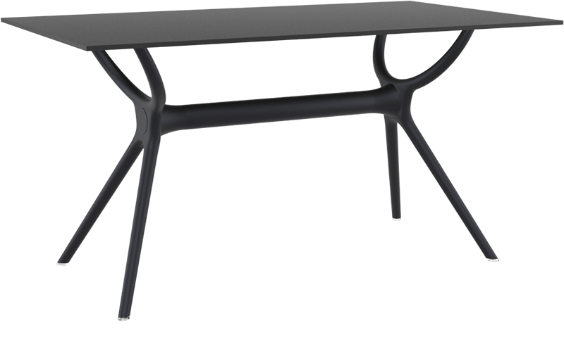 AIR - Resin Table - 80x140 cm - BLACK  45-AIR-3255-09