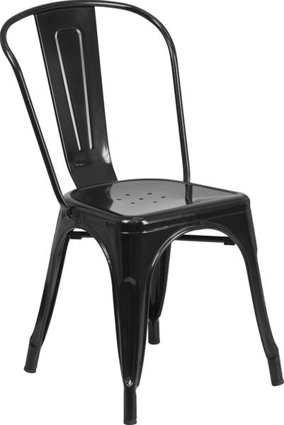 Siesta - SOHO - Chaise en métal - NOIR BRILLANT 12-SOHO-0-09