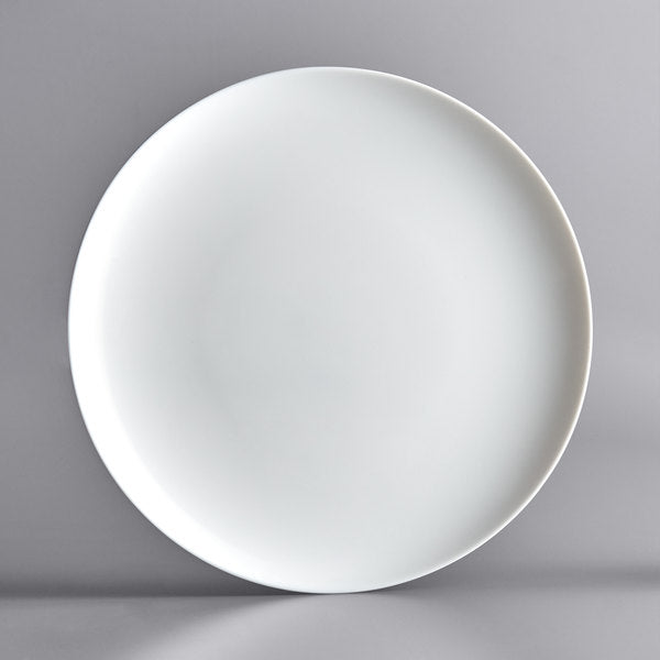 Arcoroc N9406 Evolutions 12 1/2" White Round Opal Glass Pizza Plate by Arc Cardinal