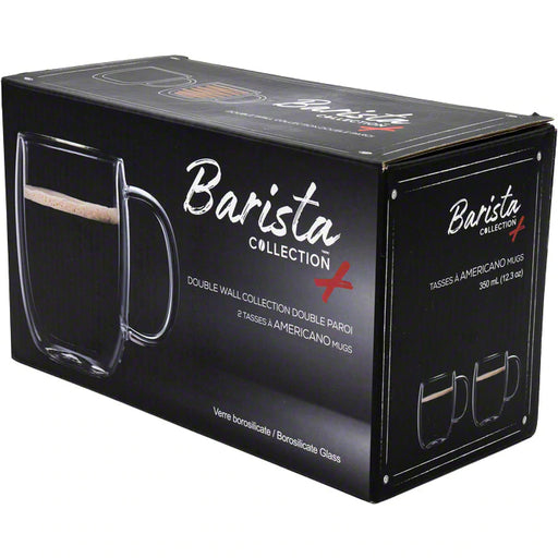 Safdie & Co. Barista Plus Double Wall Americano Mugs - Set of 2 - 350 ml
