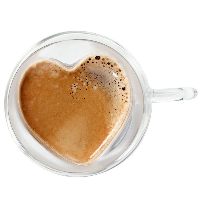 Tasse à café en verre à double paroi Barista Amore - Lot de 2 