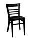 Siesta - BISTRO - Wood Chair - Veneer seat - BLACK  11-00002-VS-BLA
