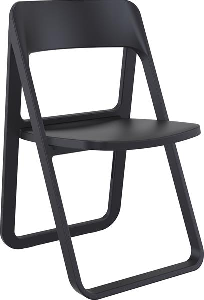 Judecor - DREAM - Resin FOLDING Chair - BLACK  14-DREAM-0-09