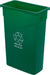 Carlisle | TrimLine™ 23 Gallon Rectangle RECYCLE Waste Container - 342023REC 09 | Kitchen Equipped