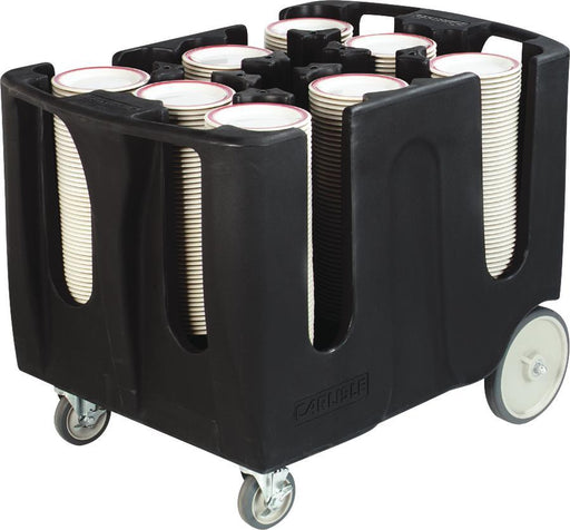 Carlisle | Optimizer™ 19" Dish Dolly w/ 6 Dividers - ADD6 BLACK - Kitchen Equipped