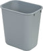 Carlisle | 41 Quart Rectangle Office Wastebasket Trash Can - 342941 23 | Kitchen Equipped