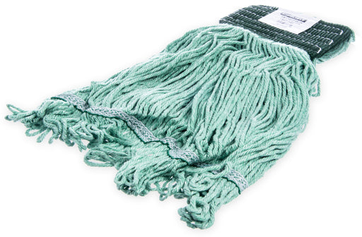 Carlisle | Flo-Pac® Medium Looped-End Mop With Green Band w/ Green Band - 369478B09 | Kitchen Equipped