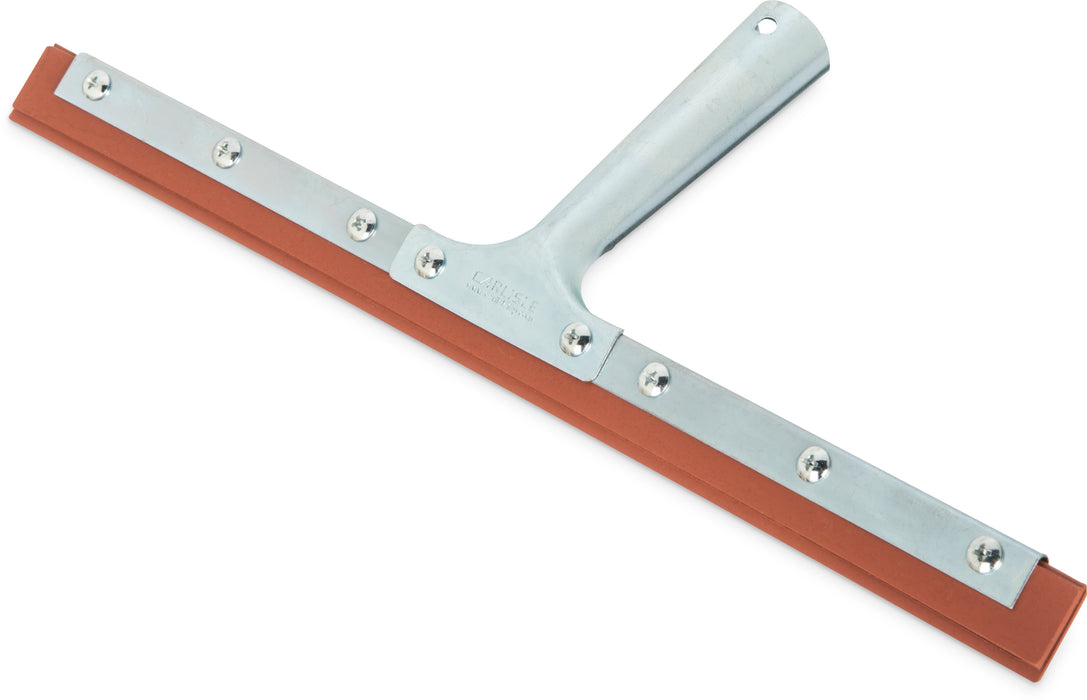 Carlisle | Professional Double-Blade Rubber Squeegee With Zinc Plated Handle