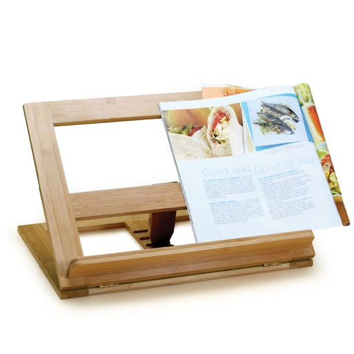 Natural Living Bamboo Recipe Book Holder | Kitchen Equipped