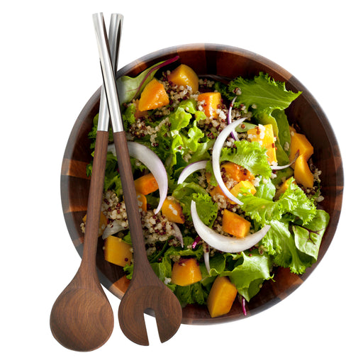Dark Acacia Salad Bowl - 325069DAC | Kitchen Equipped