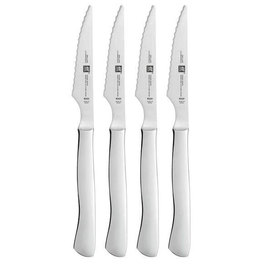 Zwilling J. A. Henckels 39135-000 11" Stainless Steel Serrated Steak Knife Set - 4/Set | Kitchen Equipped