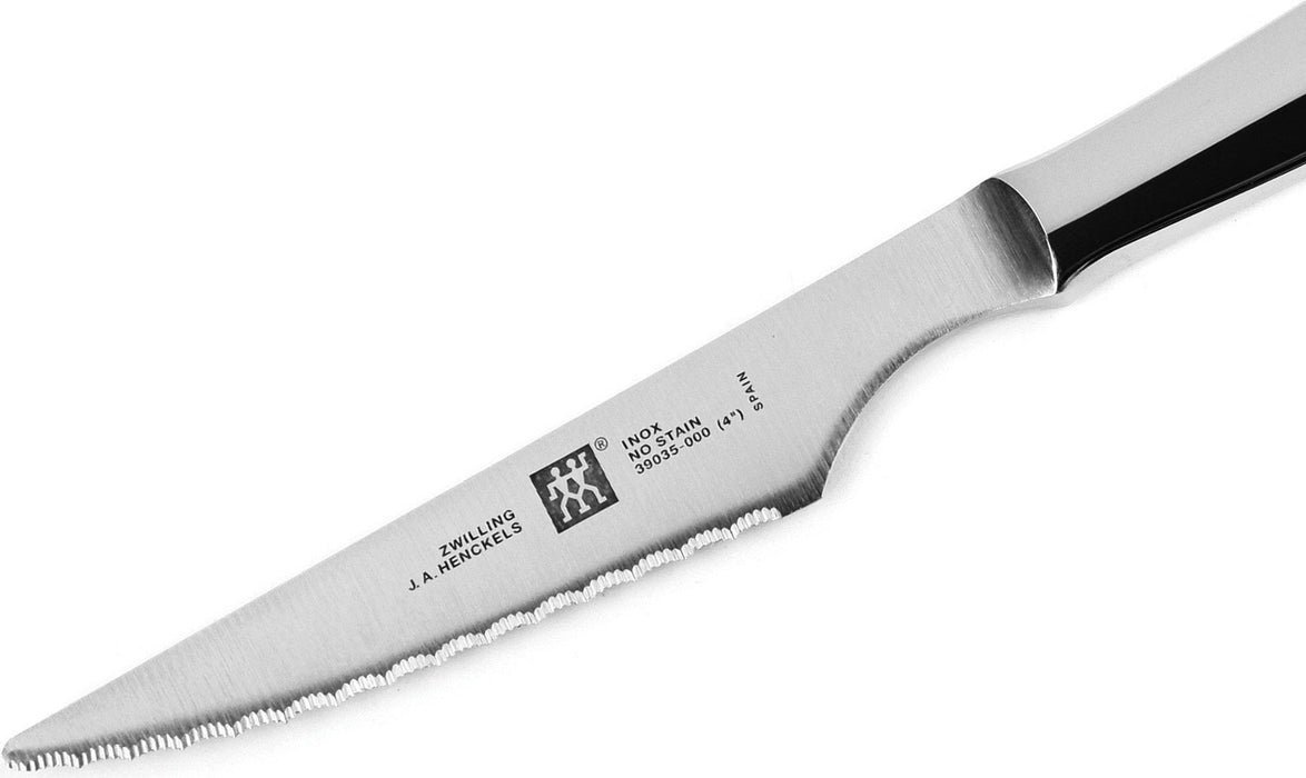 Zwilling J. A. Henckels 39135-000 11" Stainless Steel Serrated Steak Knife Set - 4/Set