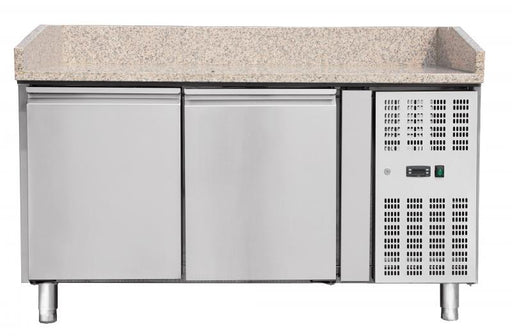 Omcan - 59" Granite Top Refrigerated Pizza Prep Table - 39592