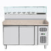 Omcan - 59" Granite Top Refrigerated Pizza Prep Table - 39592