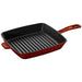 STAUB - GRILL PANS 30 CM SQUARE AMERICAN GRILL, GRENADINE-RED - 40501-117