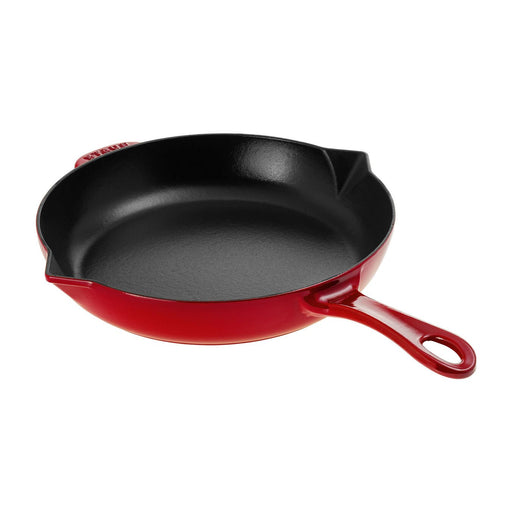 STAUB - 26 CM / 10 INCH FRYING PAN WITH POURING SPOUT, CHERRY - 40510-717