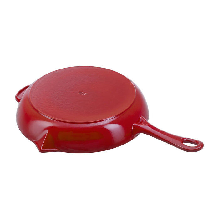 STAUB - 26 CM / 10 INCH FRYING PAN WITH POURING SPOUT, CHERRY - 40510-717