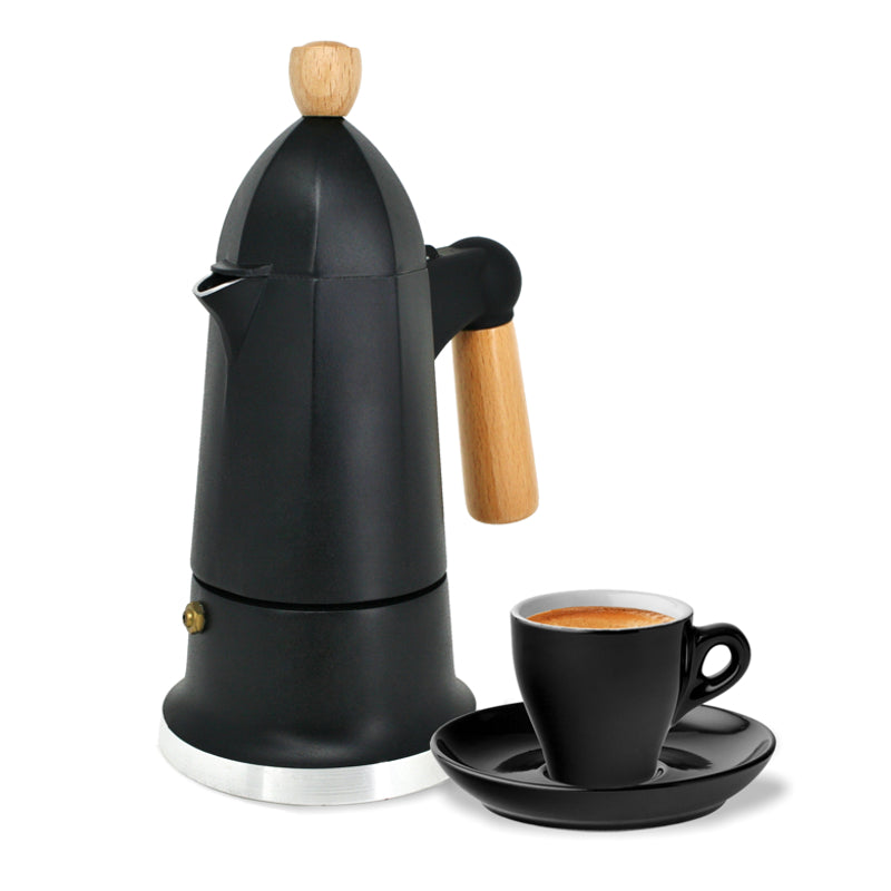 Stovetop Espresso Moka Coffee Maker: Milano - Black 3 cup – Bald