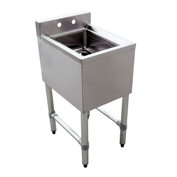 OMCAN - 44600 UNDER BAR SINK WITH 1 COMPARTMENT AND NO DRAIN BOARD