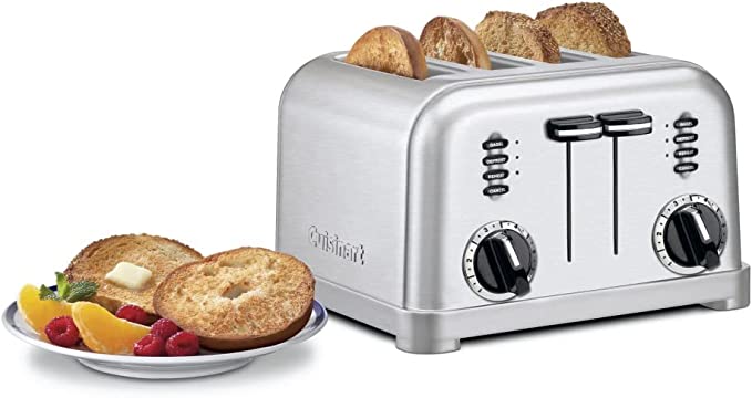 Cuisinart - Metal Classic 4-Slice Toaster, Brushed Stainless