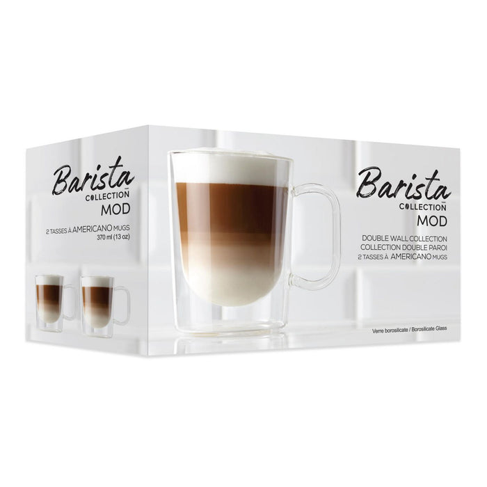 Barista  Mod Coffee Americano Glass Double Wall Set 370ml