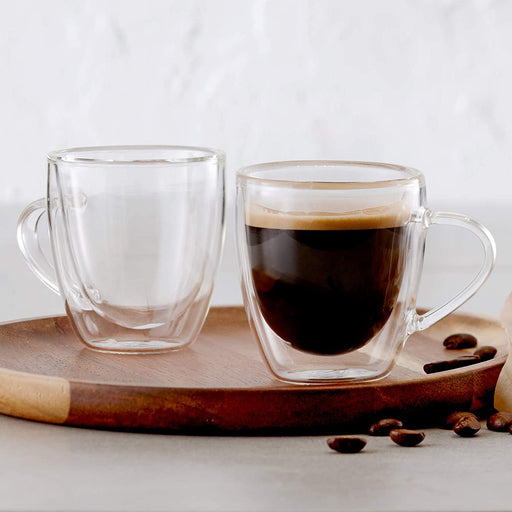 Pasabahce Barista Amore Double Wall Glass Espresso Mug - Set of 2