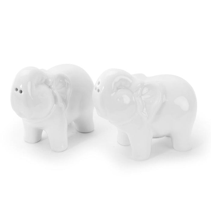 BIA Elephant Salt & Pepper Shakers - 904062GWH | Kitchen Equipped