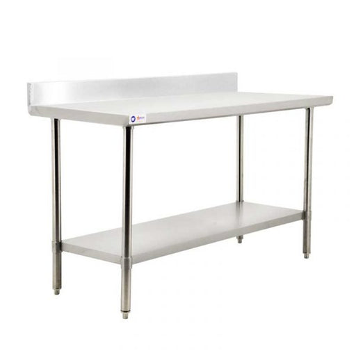 Omcan - 38" All Stainless Steel Work Table With Backsplash