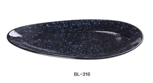 Yanco -  Blue Star -  Leaf shape plate - Kitchen Equipped