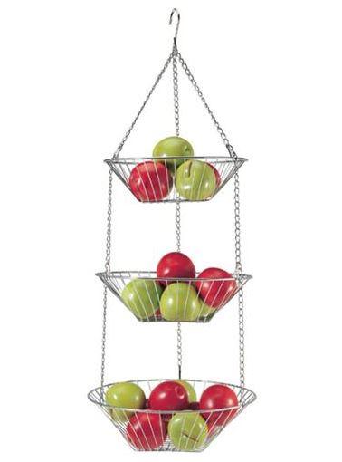 Danesco 3 Tier Hanging Basket | Kitchen Equipped