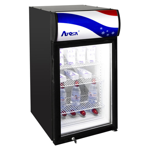 Atosa CTD-3S 18" Countertop Display Refrigerator - 3 cu. ft.