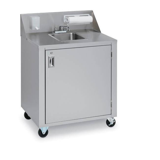 Crown Verity CV-PHS-1 Single Bowl Hot/Cold Portable Hand Sink | Kitchen Equipped