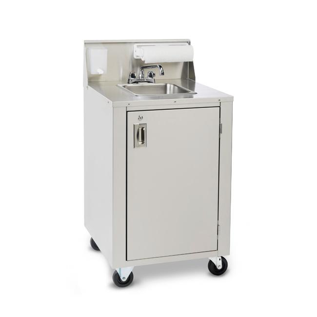 Crown Verity CV-PHS-4 Hot/Cold Portable Space Saver Hand Sink | Kitchen Equipped