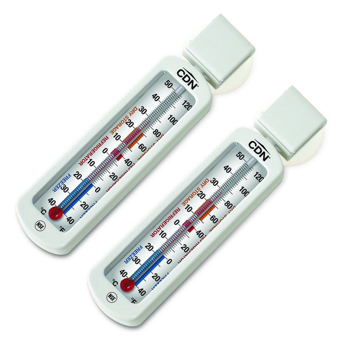 CDN | ProAccurate® Refrigerator/Freezer Thermometer - Twin Pack | Kitchen Equipped