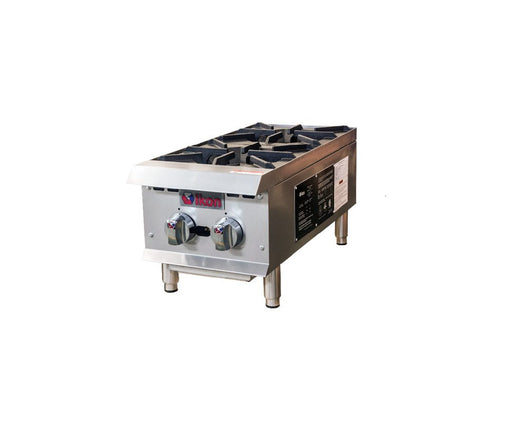 Gas hotplate - 2 burner - IHP-2-12 | Kitchen Equipped