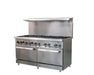 Gas range - 10 burners with oven - IR-10-60 | Kitchen Equipped